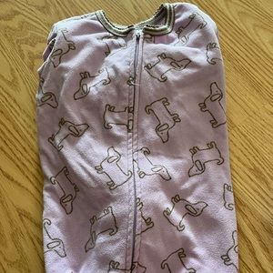 Carters 4T Fleece footed pjs